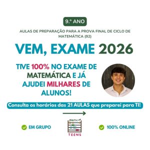 VEM, EXAME 2026 - MATEMÁTICA (9.º ANO)